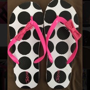 Girls Justice Flip Flops
